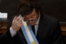 Javier Milei, durante la apertura de las sesiones legislativas el pasado marzo. Foto: EFE