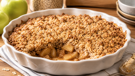 Crumble de manzana sin azúcar delicioso, la receta