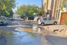 vecinos reclaman una gran perdida de agua en godoy cruz