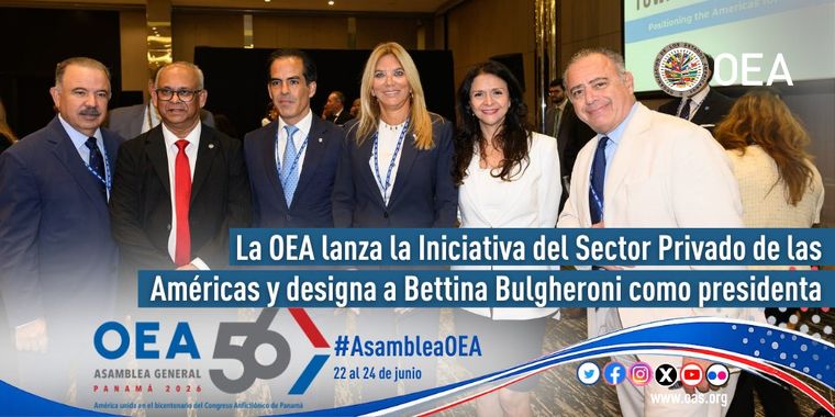 La fotografía y el anuncio que realizó la OEA en X. Foto: @OEA_oficial La fotografía y el anuncio que realizó la OEA en X. Foto: @OEA_oficial