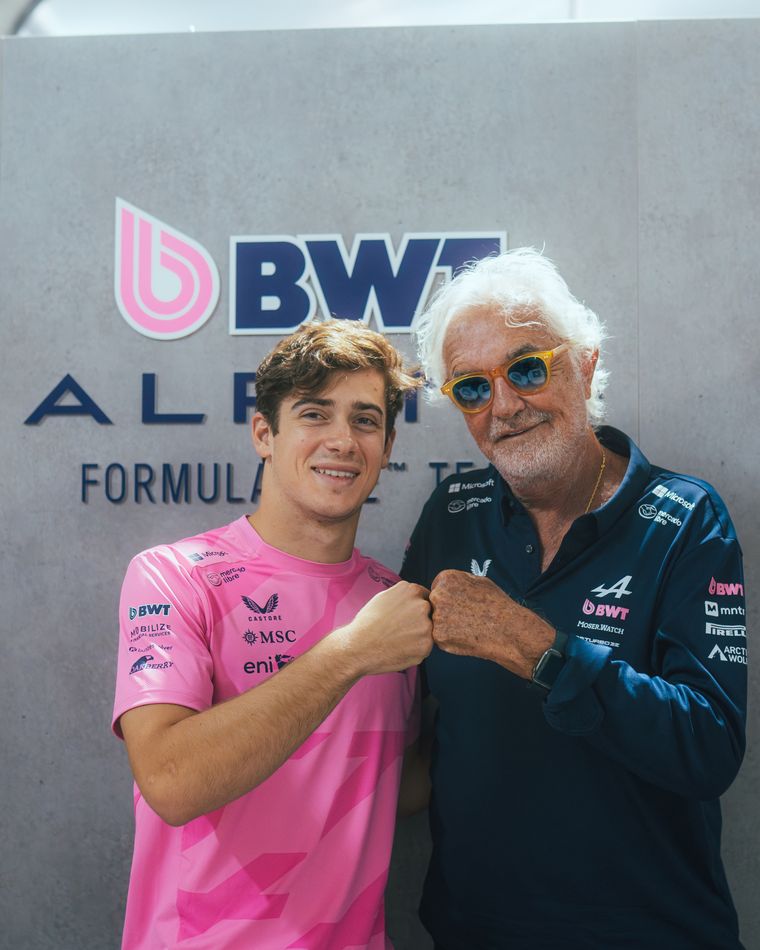 El posteo de Flavio Briatore apoyando a Franco Colapinto tras su renovación con Alpine. Foto: @AlpineF1Team