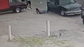 Las cámaras captaron el momento del crimen