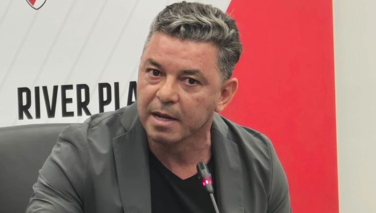 Gallardo seguirá en River hasta 2026 y le agradeció a Di Carlo por su respaldo. Foto: La Página Millonaria