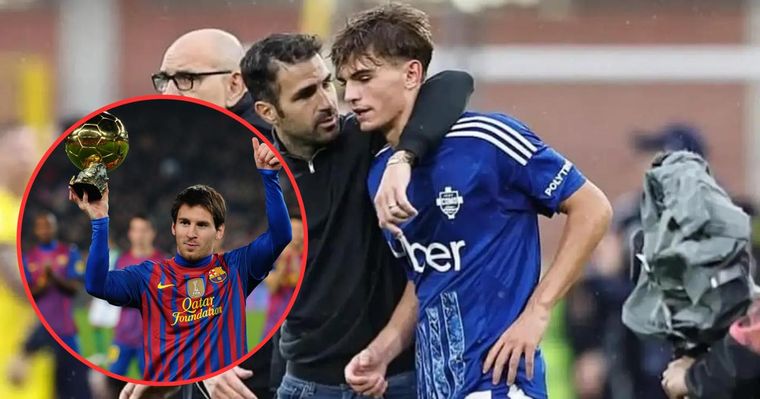 Cesc Fábregas comparó a Nico Paz con la mejor versión de Lionel Messi.