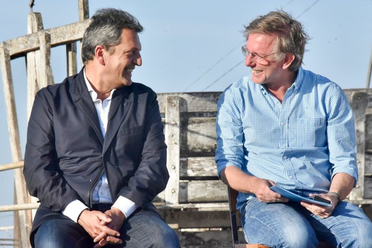 Sergio Massa y Juan Jose Bahillo Foto: Twitter @JuanjoBahillo