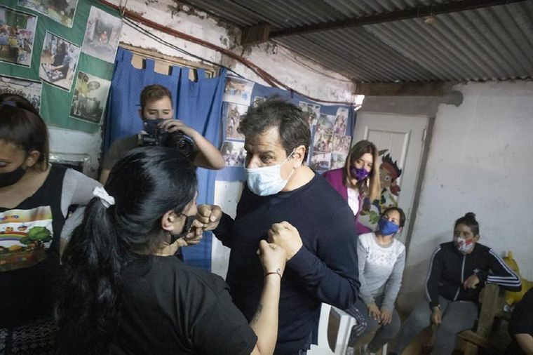 Facundo Manes de campaña en Quilmes Foto: Gentileza