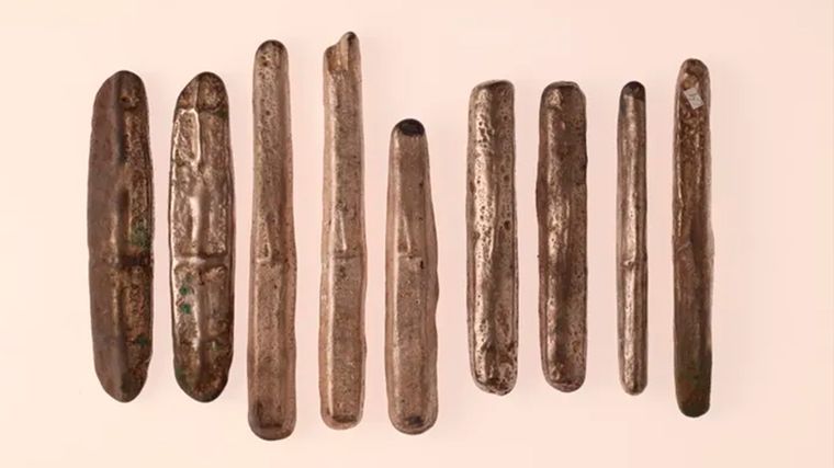 Durante la época vikinga, las barras de plata representaban riqueza. Durante la época vikinga, las barras de plata representaban riqueza.