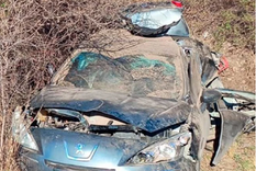 Así quedó el vehículo tras el accidente Foto: Policía de Córdoba Así quedó el vehículo tras el accidente Foto: Policía de Córdoba