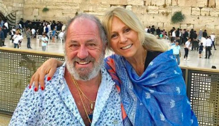 Ana Rosenfeld junto a su marido Marcelo Frydlewski.