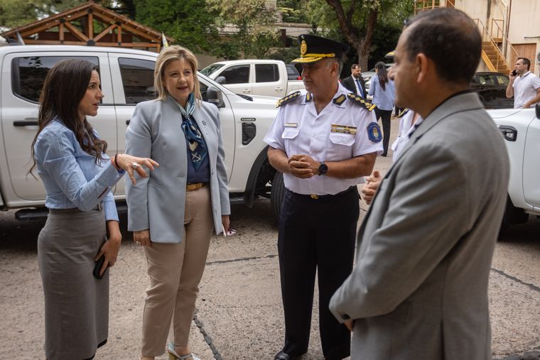 Mercedes Rus, Alejandra Monteoliva y Marcelo Calipo.