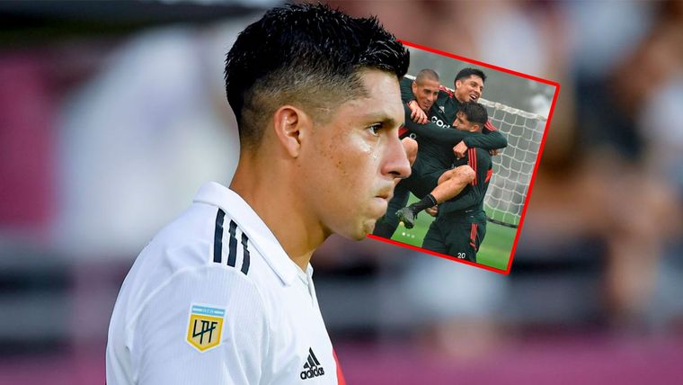 Enzo Pérez y un posteo que habla por sí solo en River