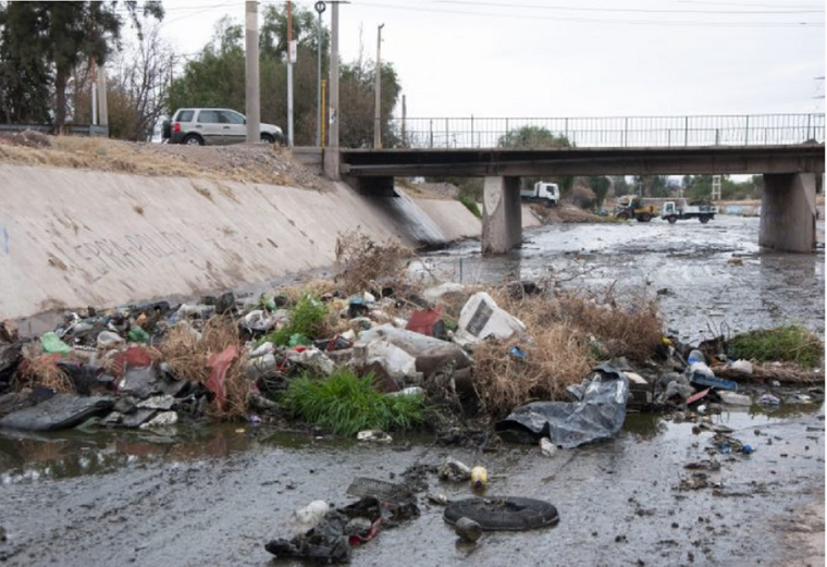 La basura retirada del dique Papagayos Foto: Gobierno