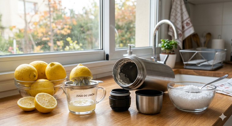 Adiós al sarro con este truco. Fuente: IA Gemini. Adiós al sarro con este truco. Fuente: IA Gemini.