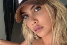 wanda nara deslumbro con su belleza en su primera clase de natacion