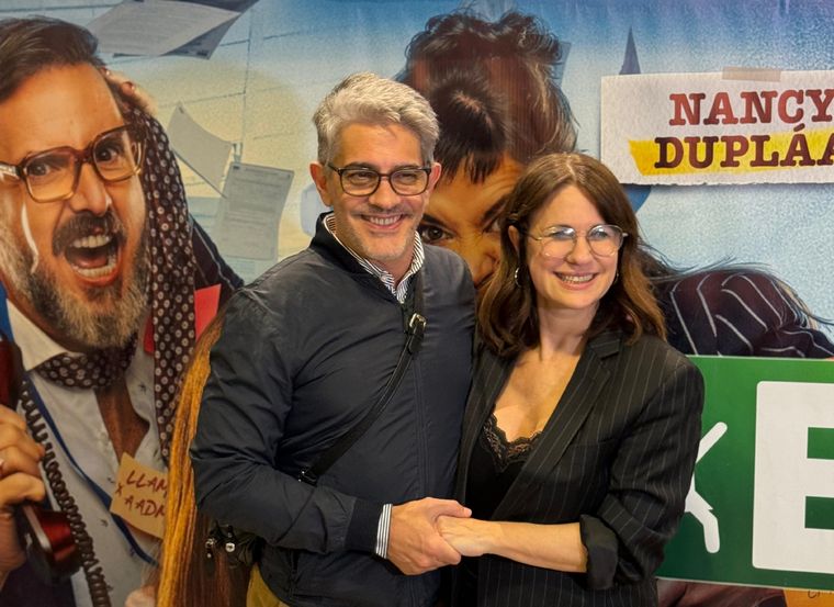 Pablo Echarri acompañó a su esposa, Nancy Duplaá, en el estreno. Foto: Gabriel Sotelo