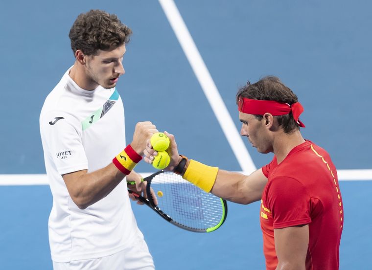 Carreño y Nadal. EFE Foto: EFE