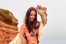 El look safari con el que Sofía ‘Jujuy’ cautivó en la playa. Foto: Instagram: sofijuok