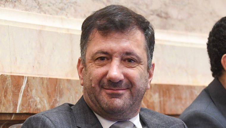 Edgardo Kueider, en el Senado, antes de ser detenido. Foto: @EdgardoKueider