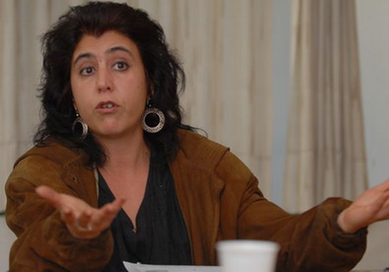 La titular de ATE Mendoza, Raquel Blas, cuando se dio la judicialización del conflicto entre gobierno y gremio. Foto: Ivana González/MDZ