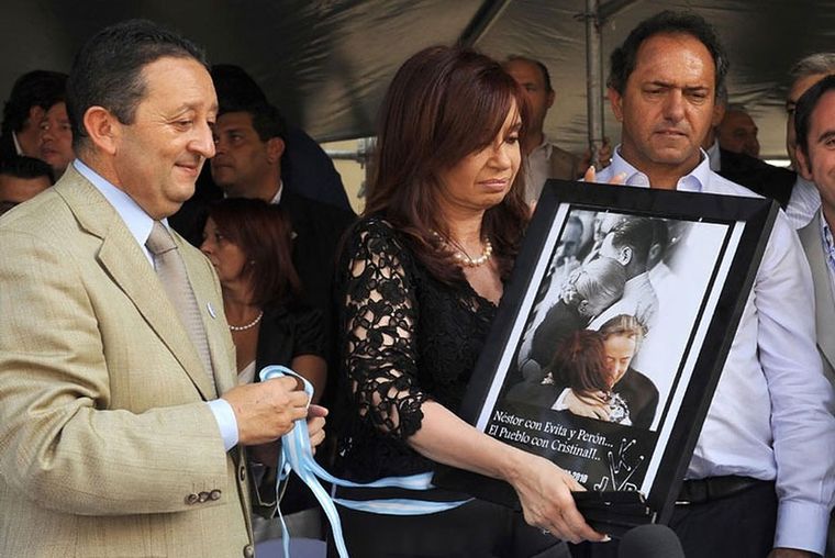 Vendimia Cristina Fernández junto a Celso Jaque en 2011