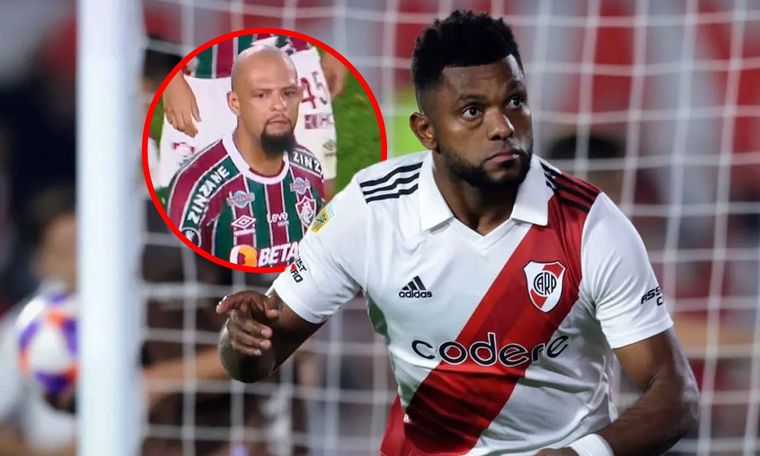 Borja reaccionó a las cargadas y gestos de Felipe Melo.