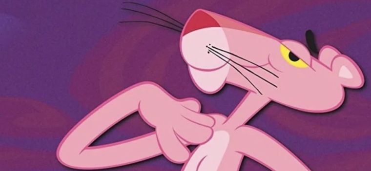 La Pantera Rosa es un personaje alto y delgado, con cejas gruesas, extremidades largas y delgadas. Foto: Archivo