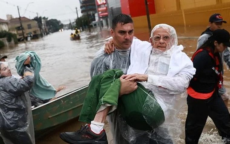 Las inundaciones en Brasil no se detienen Foto: Noticias Argentinas