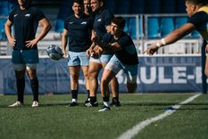 El plantel de Los Pumas entrenó pensando en Samoa. Foto: Los Pumas El plantel de Los Pumas entrenó pensando en Samoa. Foto: Los Pumas