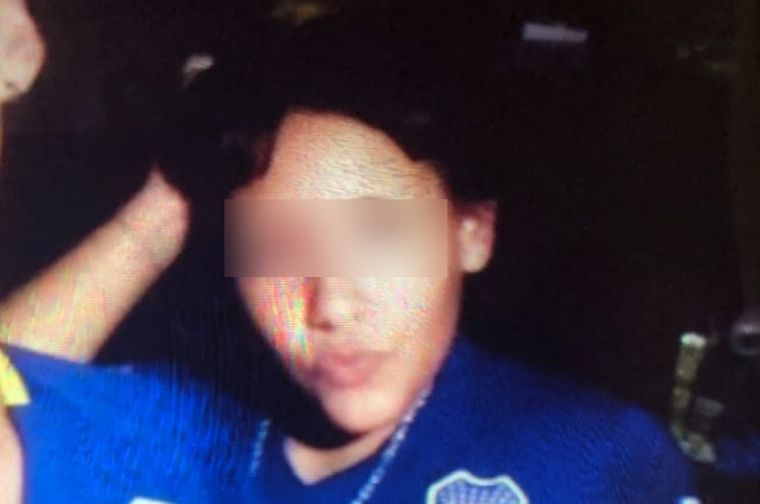 Muy joven La muchacha dice que se fue de su casa porque allí la hostigan. Foto: Ministerio de Seguridad.