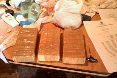 MDZol | Los ladrillos de cocaína secuestrados en Las Heras. Foto: Toxicomanía