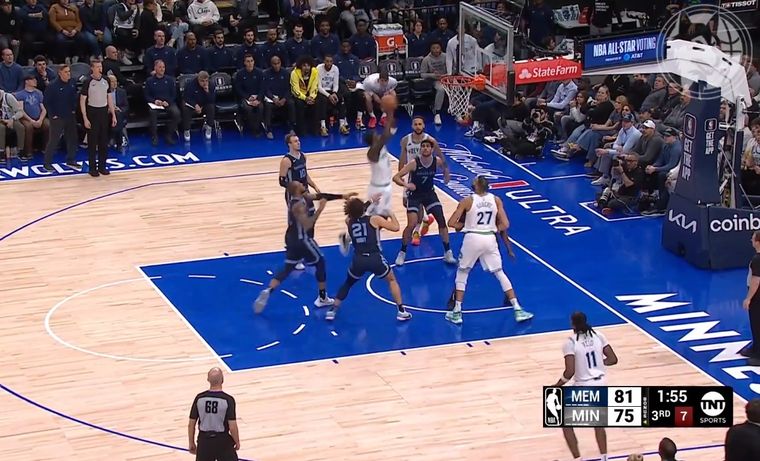 NBA realizó una locura que hizo delirar a toda la NBA Foto: Captura de video