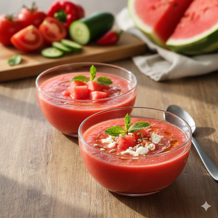 Un plato para disfrutar en verano. Fuente. IA Gemini.