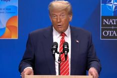 El presidente de los Estados Unidos, Donald Trump, se refirió en la conferencia de prensa posterior a la cumbre de la OTAN al conflicto Irán-Israel. El presidente de los Estados Unidos, Donald Trump, se refirió en la conferencia de prensa posterior a la cumbre de la OTAN al conflicto Irán-Israel.