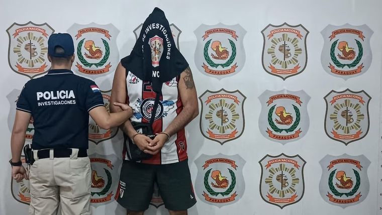 El hombre fue detenido antes del partido Foto: Gentileza