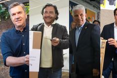 Los gobernadores Leandro Zdero (Chaco), Gustavo Sáenz (Salta), Claudio Poggi (San Luis) y Carlos Sadir (Jujuy).