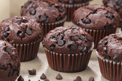 Receta de muffins de chocolate con chispas sin TACC Receta de muffins de chocolate con chispas sin TACC