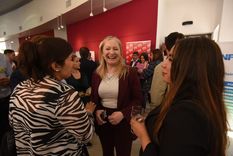 Hebe Casado en el Almuerzo de las Fuerzas Vivas en San Rafael. Hebe Casado en el Almuerzo de las Fuerzas Vivas en San Rafael.
