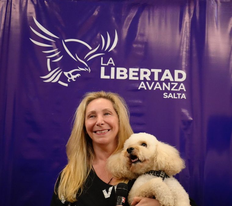 Karina Milei en el acto de lanzamiento de La Libertad Avanza en Salta Foto: Foto: Prensa La Libertad Avanza