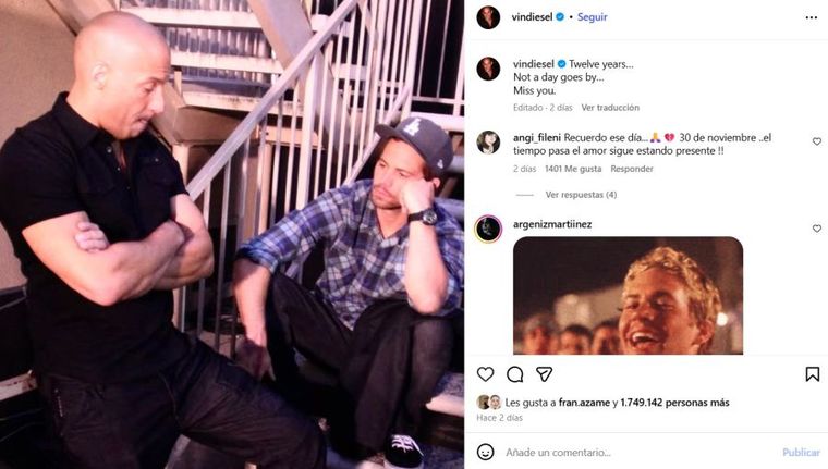 "Doce años y no hay un día que pase en que no te extrañe", el mensaje que conmovió a los fans. "Doce años y no hay un día que pase en que no te extrañe", el mensaje que conmovió a los fans.