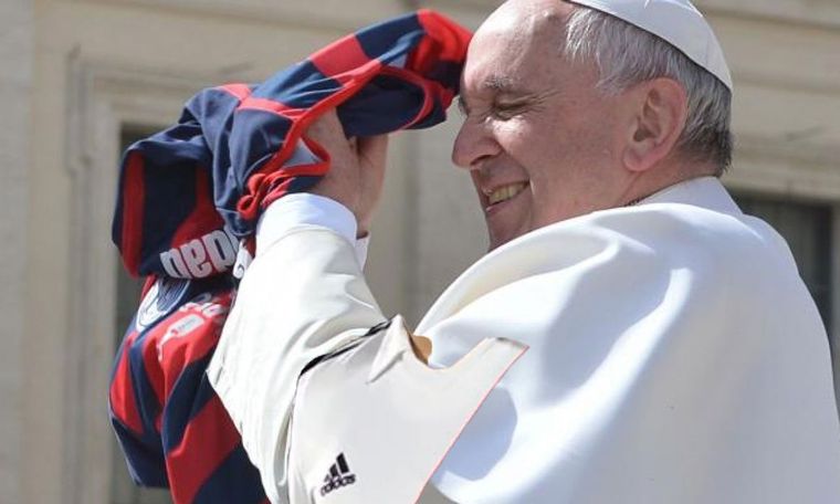 El Papa Francisco es fanático de San Lorenzo. Foto: San Lorenzo
