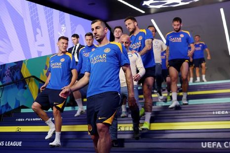 Los jugadores del Inter, listos para la final de la Champions League Los jugadores del Inter, listos para la final de la Champions League