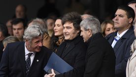 Javier Milei, Santiago Caputo y Nicolás Pino en el acto inaugural de la Exposición Rural 2025. Javier Milei, Santiago Caputo y Nicolás Pino en el acto inaugural de la Exposición Rural 2025.