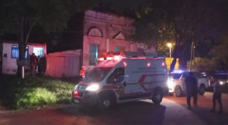 La casa en la que ocurrió el doble crimen. Foto: NA