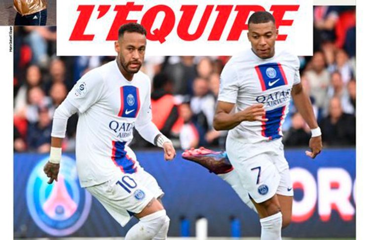 LÉquipe habla de una relación de paz fría entre Neymar y Mbappé.