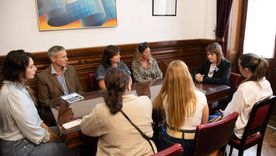 Patricia Bullrich junto a los familiares de Germán Giuliani
