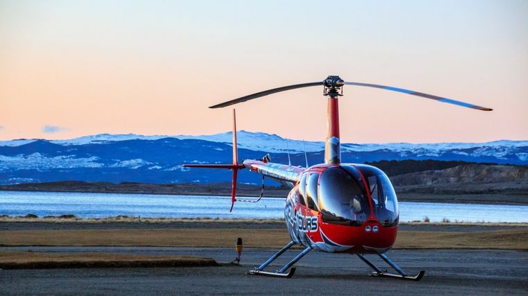 Experiencias en helicóptero para descubrir el país desde otra perspectiva Foto: Turismo Ushuaia
