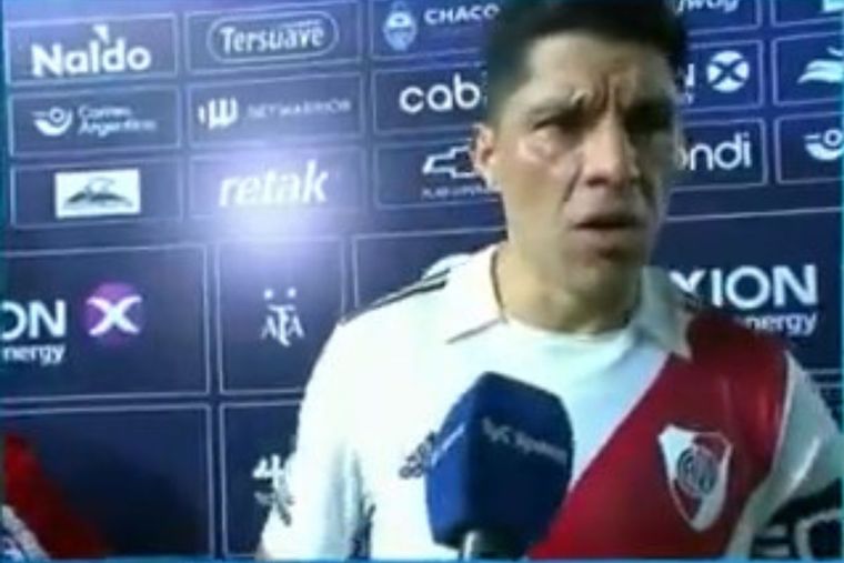 Enzo Pérez habló sobre su supuesto cruce con Gallardo.