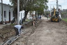 Obra de Cordon Cuneta Foto: Ministerio de Obras y Servicios Publicos Pcia de Bs As
