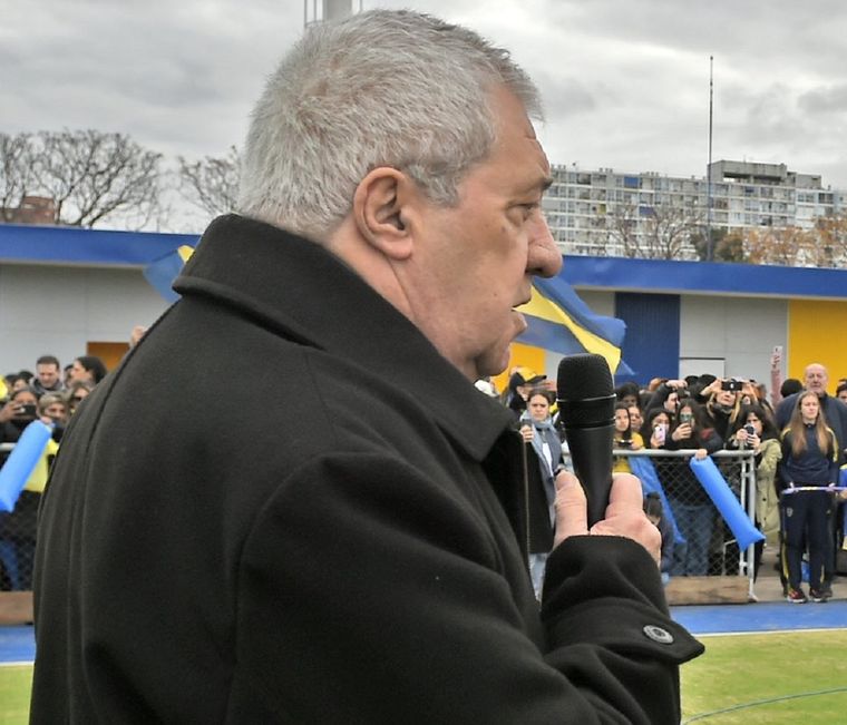 El presidente dijo presente en el acto institucional. Foto: Boca Juniors