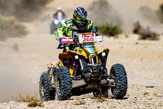 Carlos Verza, el primer argentino fuera de carrera.